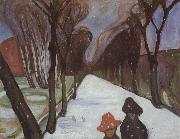 Snow street Edvard Munch